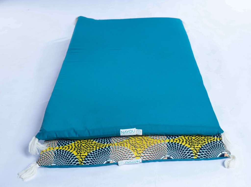 Matelas de sol bleu