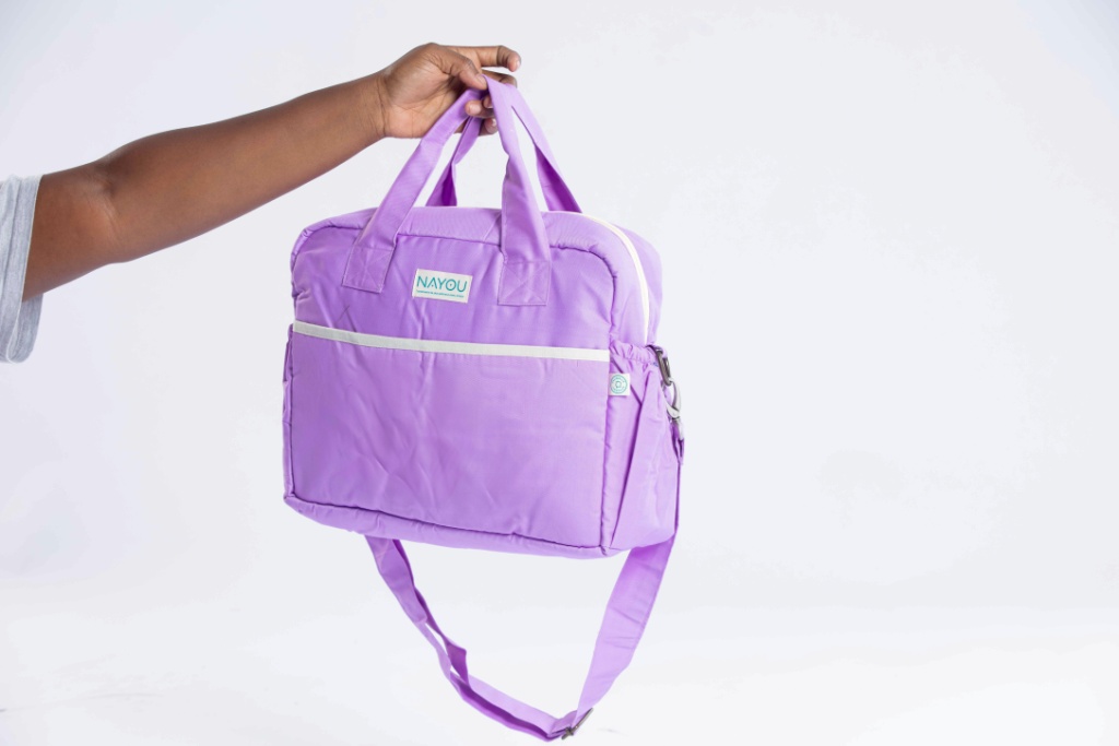 Sac à langer violet